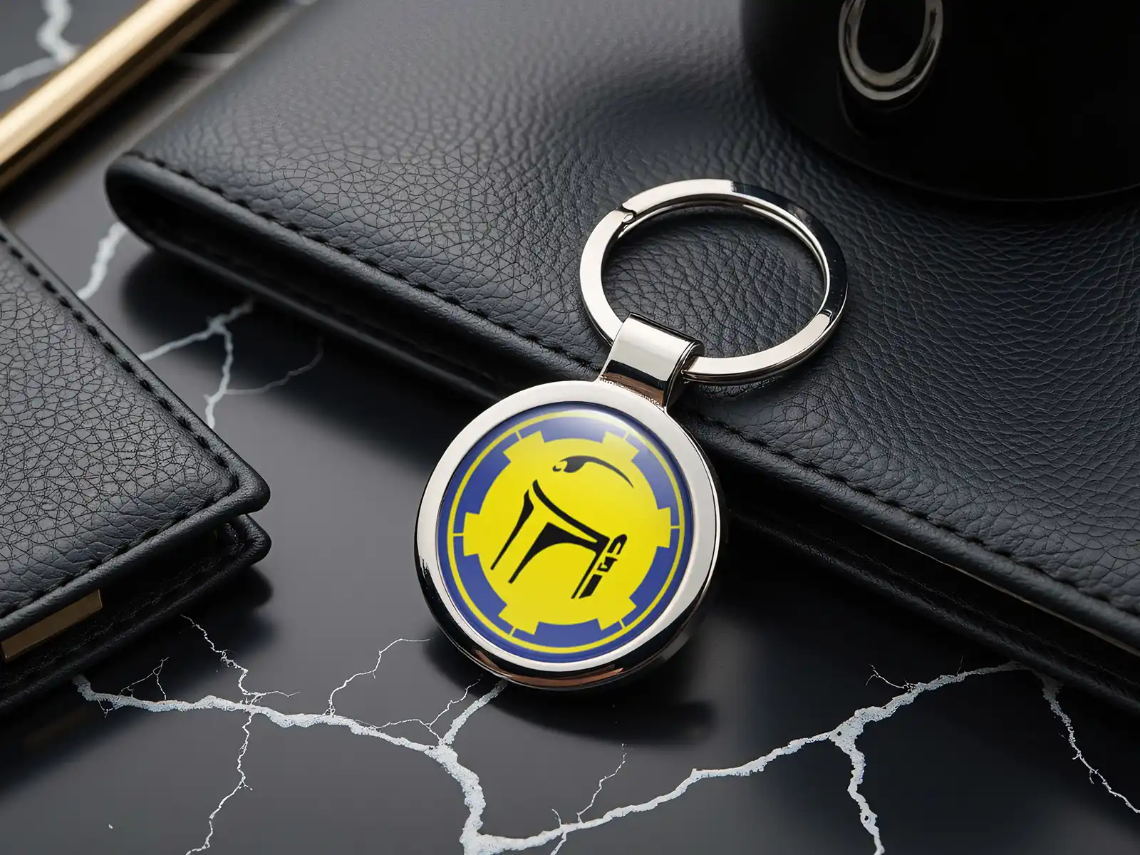 Coach Personalized Key Chain Steel Minimalist